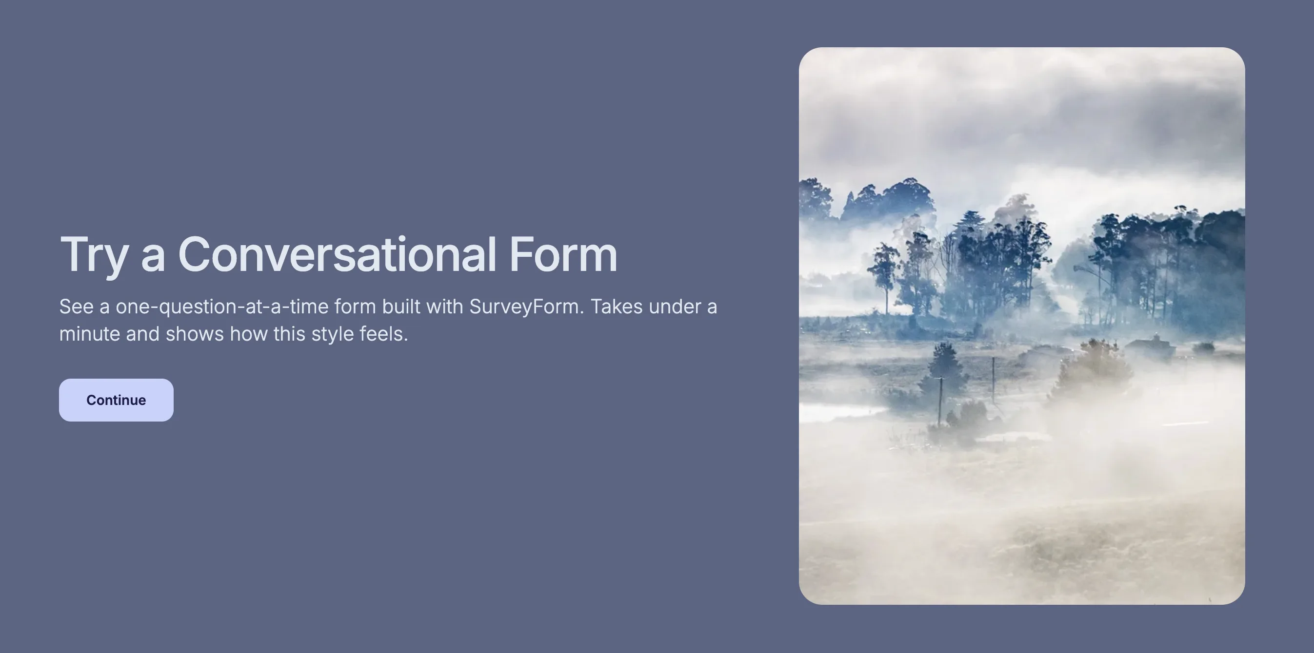 SurveyForm one-at-a-time form view